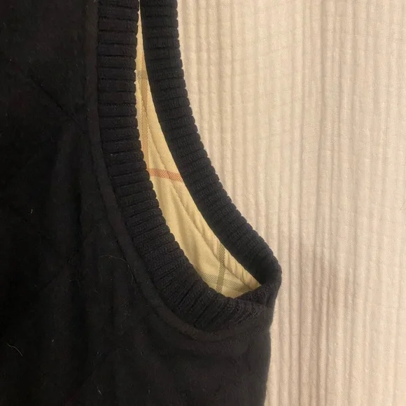 Loro Piana Dark Navy Blue Cashmere Quilted Vest - Picture 6 of 14